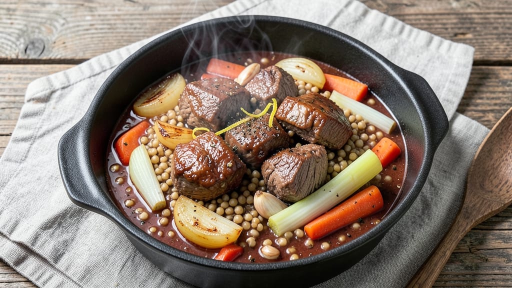 Beef and Pearl Barley Stew Recipe: Deep Umami Richness With Earthy Barley Bites