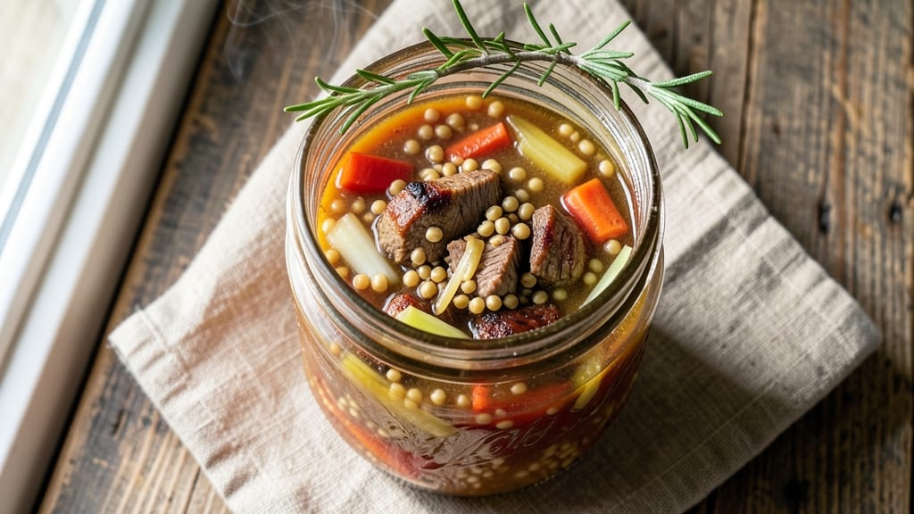 Beef Barley Soup Canning Recipe: Spiced Depth Preserved for Months