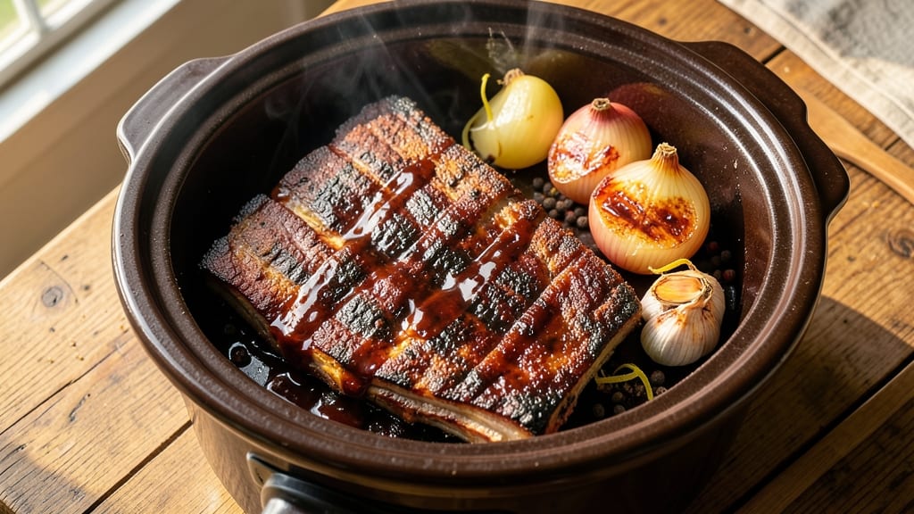 BBQ Beef Ribs Slow Cooker Recipe: Smoky Fall-Off-Bone Magic in 4 Hours
