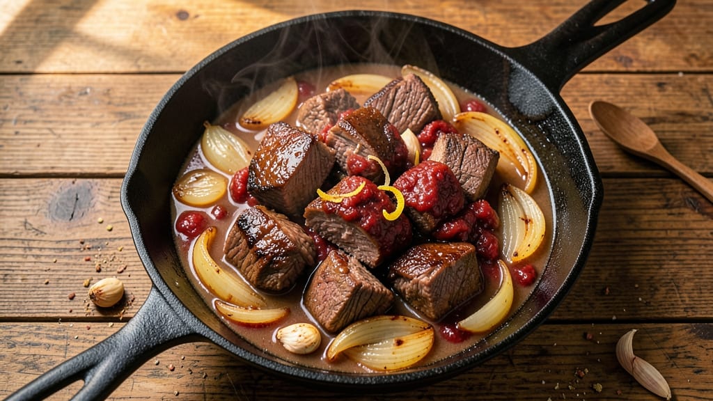 A1 Steak Sauce Beef Stew Recipe: Deep Umami Braise With Caramelized Onions