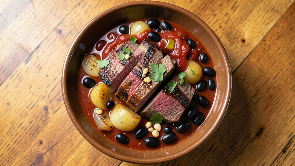 Beef and Black Bean Stew Recipe: Deep Umami Braise With Caramelized Onions and Spices