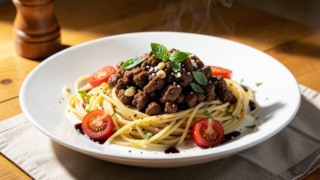 Angel Hair Pasta and Ground Beef Recipe: Italian-Style One-Pan Comfort