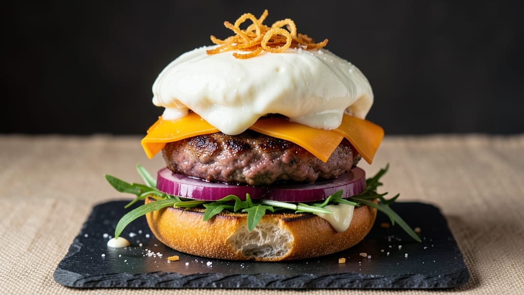 Beef and Cheese Burger Recipe: Juicy Patties With Melty Cheese Rivers