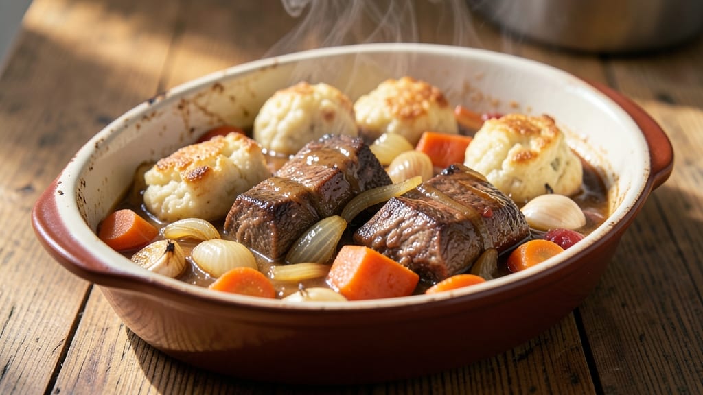 Beef and Dumplings Crock Pot Recipe: Slow-Simmered Richness With Pillowy Dumplings