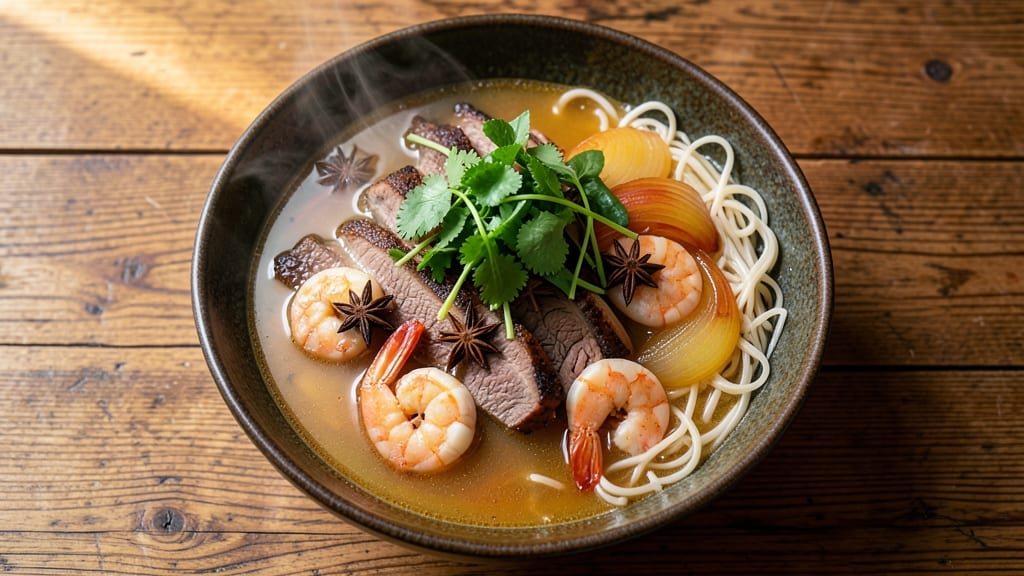 Beef and Shrimp Pho Recipe: Fragrant Star Anise and Cinnamon Broth Magic