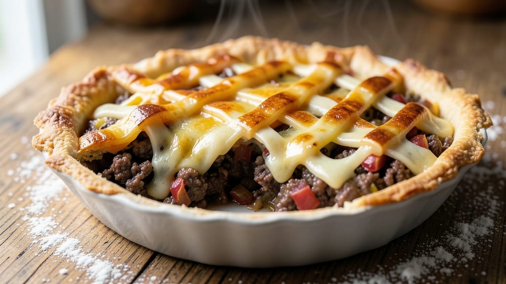 Beef and Cheddar Pie Recipe: Handheld Comfort With Crispy Crust