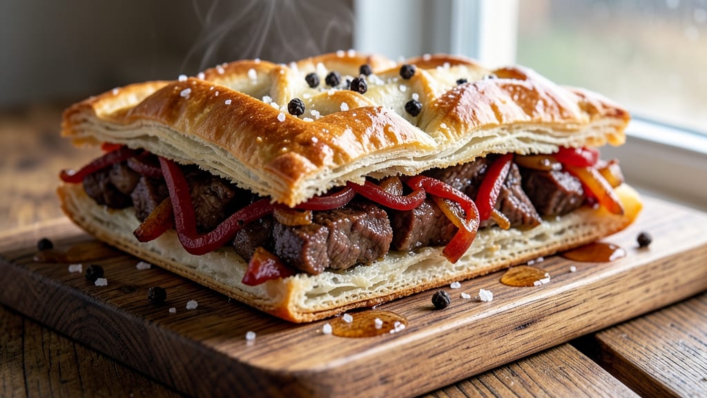 Beef and Onion Pasty Recipe: Flaky Crust Holds Savory Filling