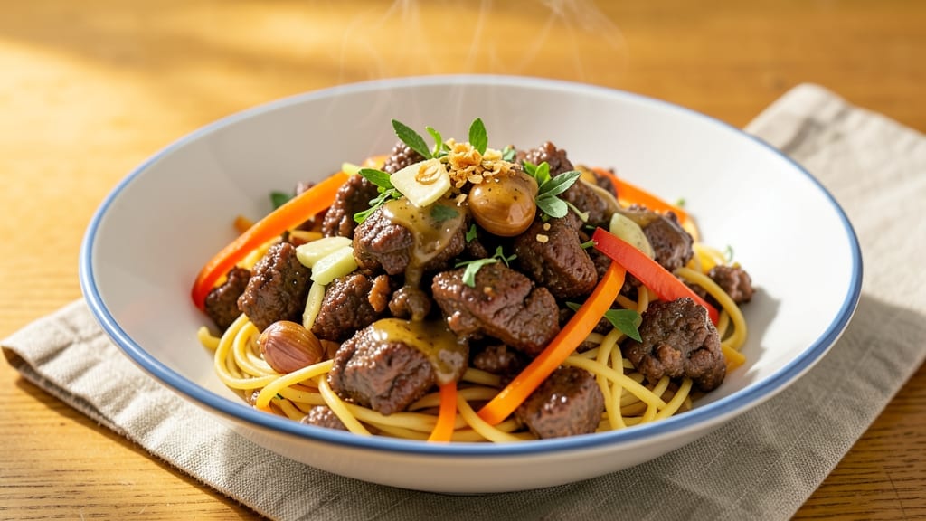 Beef and Noodles Recipe With Ground Beef: Savory Beefy Bites in One-Pot Magic