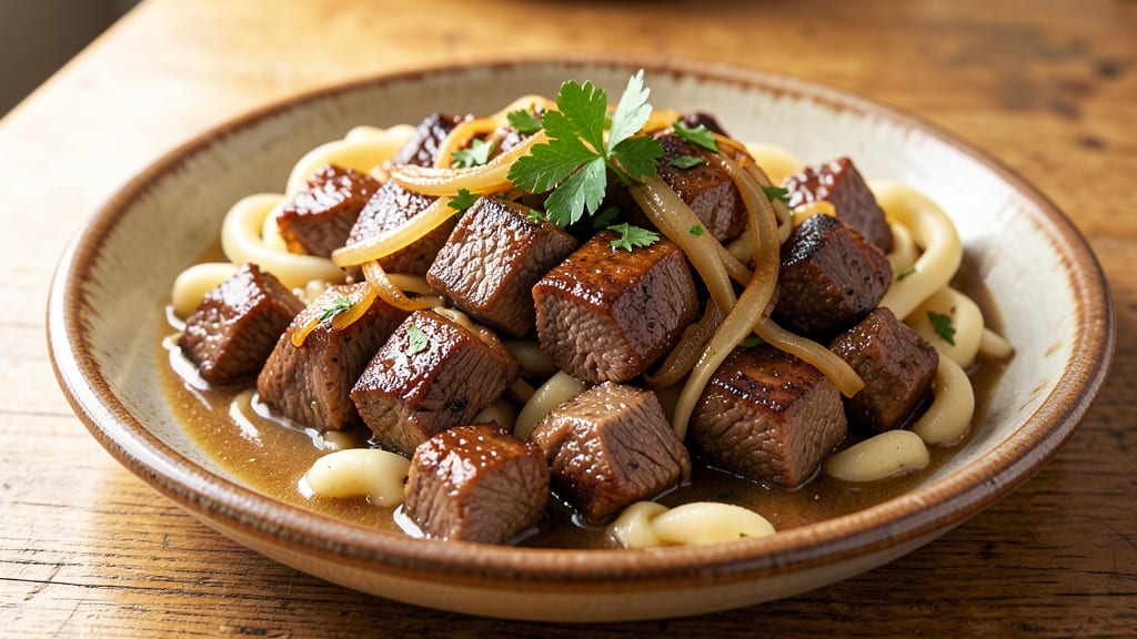 Beef and Spaetzle Recipe: Alpine-Style One-Pan Feast