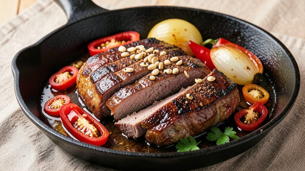 Beef and Banana Peppers Recipe: Smoky-Sweet Braise With Crispy Edges
