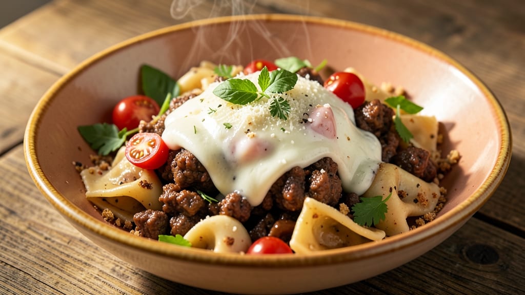 Beef and Cheese Tortellini Recipe: Cheesy Stuffed Pockets With Herbed Butter Finish