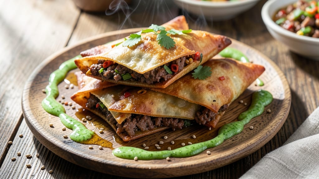Baked Beef Samosa Recipe: Crispy Pastry Hugs Spiced Meat Filling