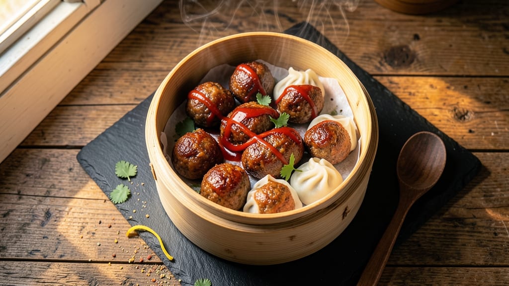Beef Ball Dim Sum Recipe: Wok-Seared Crunch and Silky Sauce Fusion
