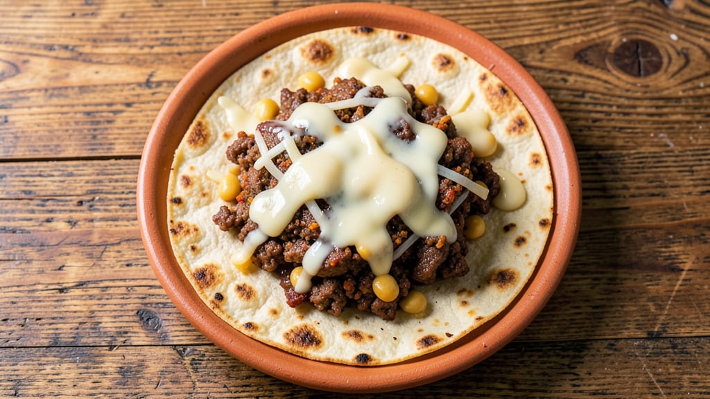 Beef and Refried Bean Quesadillas Recipe: Crispy Tortilla Stacks With Melty Cheese and Spiced Beans