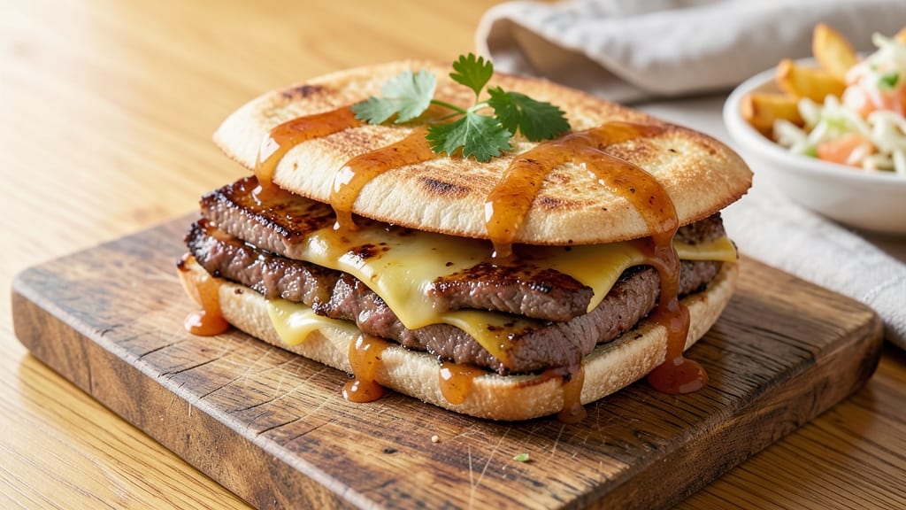 Arby's Philly Beef and Swiss Recipe: Crispy Tortilla Crunch with Melted Cheese Rivers *(Rejected)*