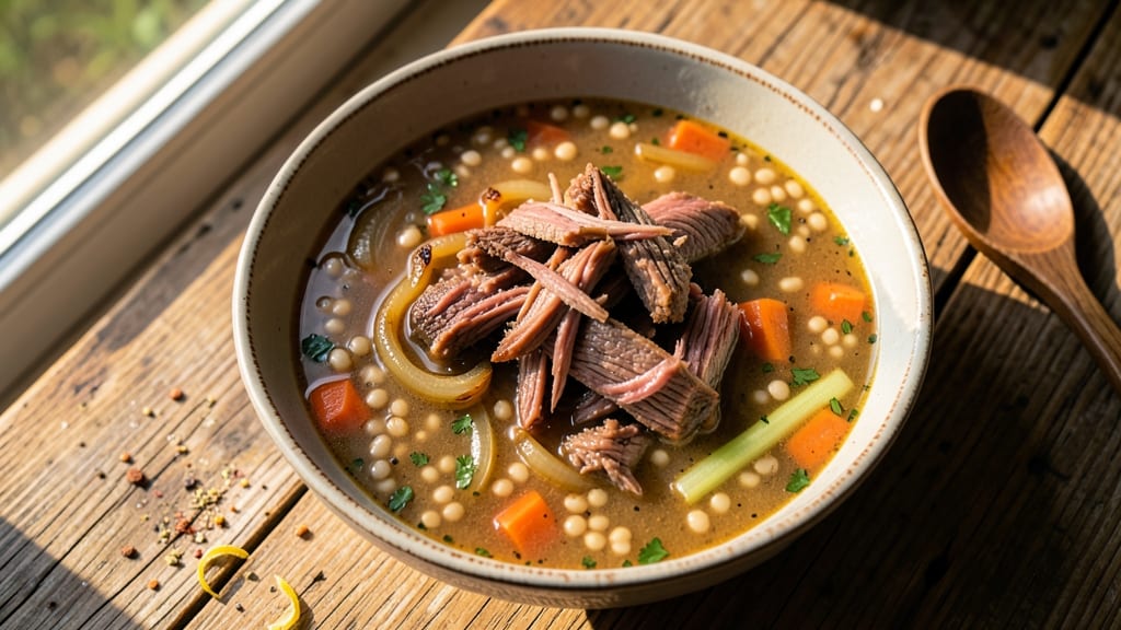 Beef Barley Soup Recipe With Leftover Roast: Roast-Infused Depth in One-Pot Magic