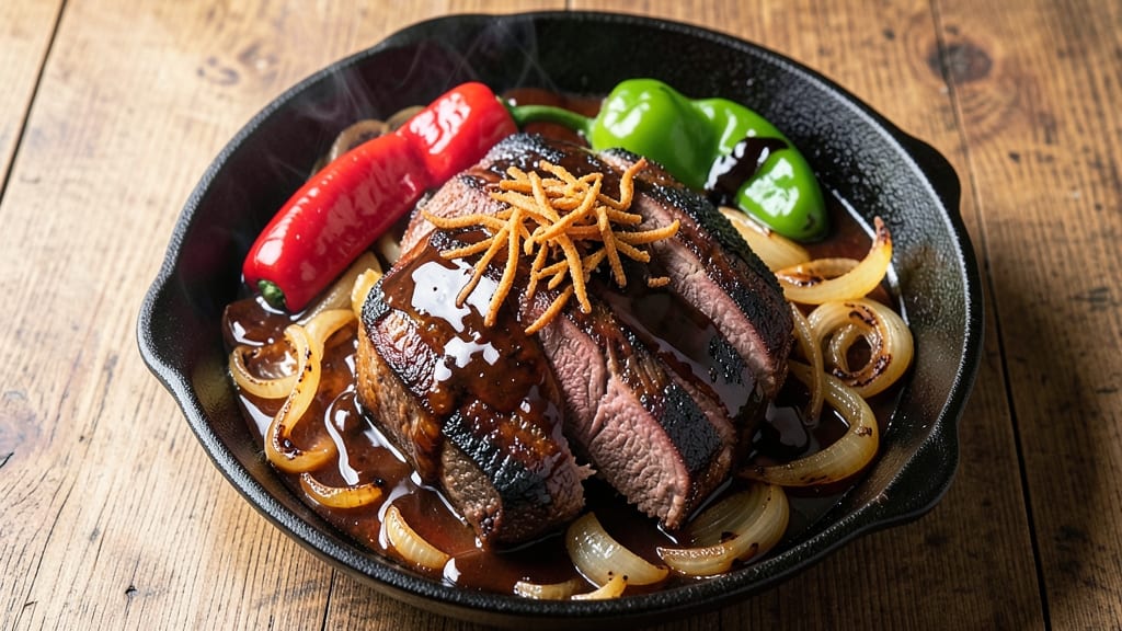 BBQ Beef Casserole Recipe: Slow-Braised Beef with Caramelized Onions and Peppers