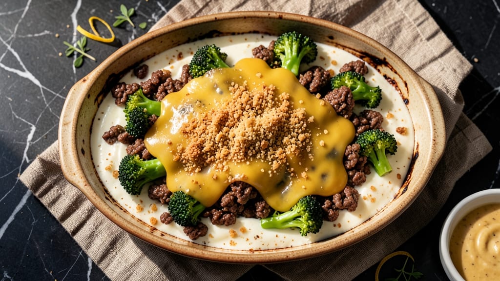 Beef and Broccoli Casserole Recipe: Cheesy Crisp-Top Comfort in One Dish