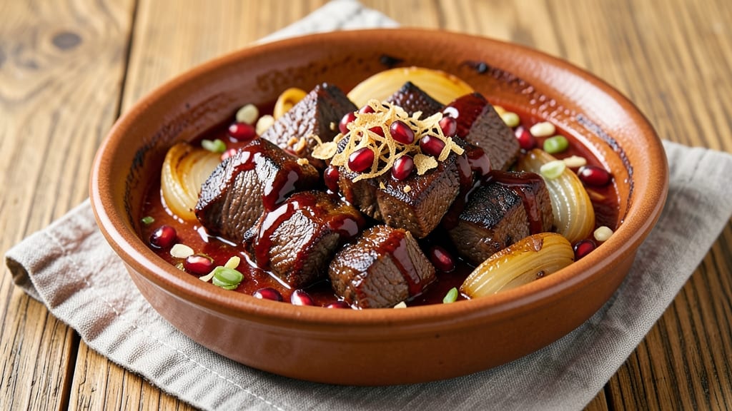 Beef and Pomegranate Recipe: Ruby-Seeded Stew With Juicy Beef Bites