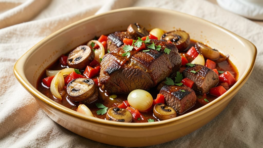 Beef and Mushroom Ragout Recipe: Deep Umami Braise With Wine-Reduced Richness