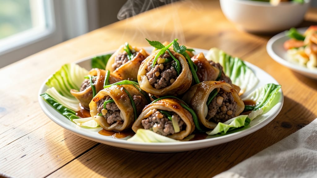 Beef and Cabbage Dumplings Recipe: Steamed Bites With Silky Filling
