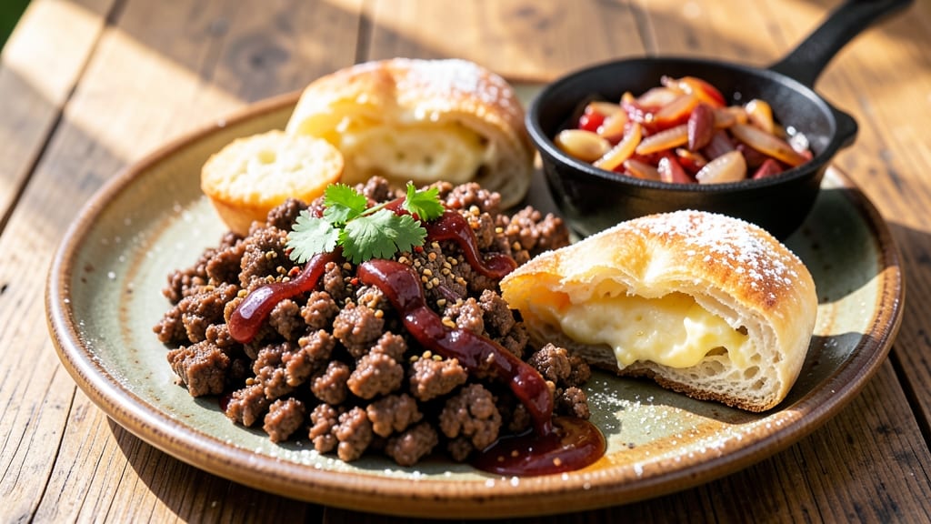 Beef and Cheese Sopapilla Recipe: Crispy Tortilla Layers With Gooey Cheese Rivers