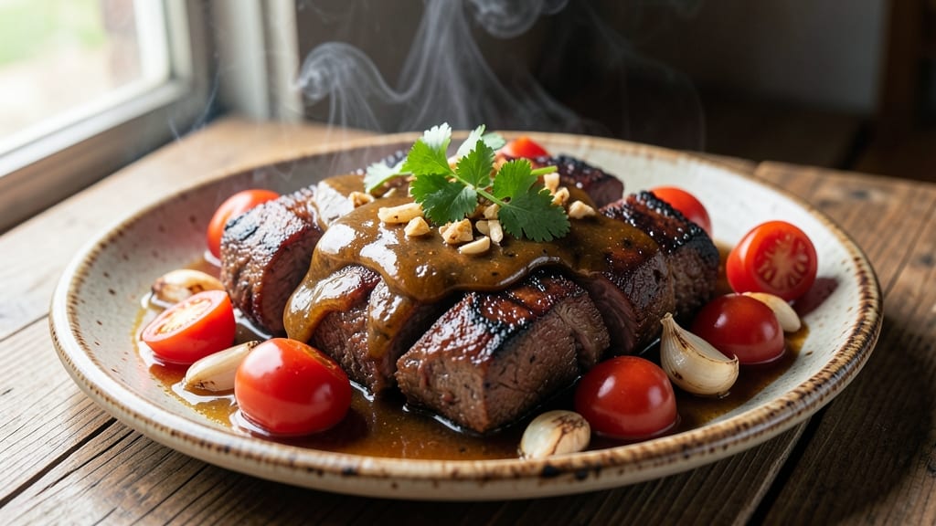 Beef Asado Panlasang Pinoy Recipe: Smoky Vinegar-Braised Beef with Tangy Tomato Magic
