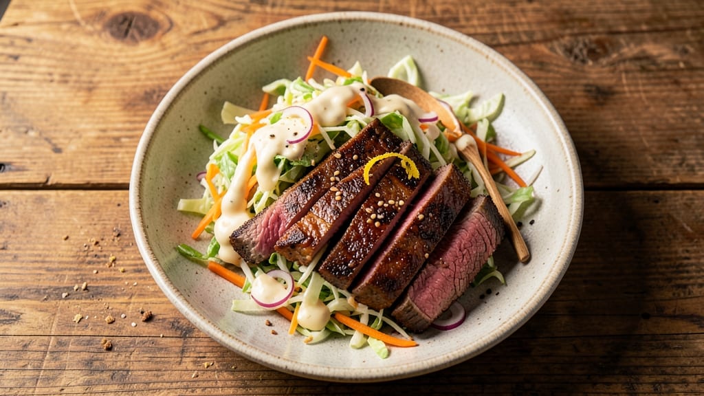 Beef and Coleslaw Recipe: Smoky Grilled Beef with Tangy Crunch