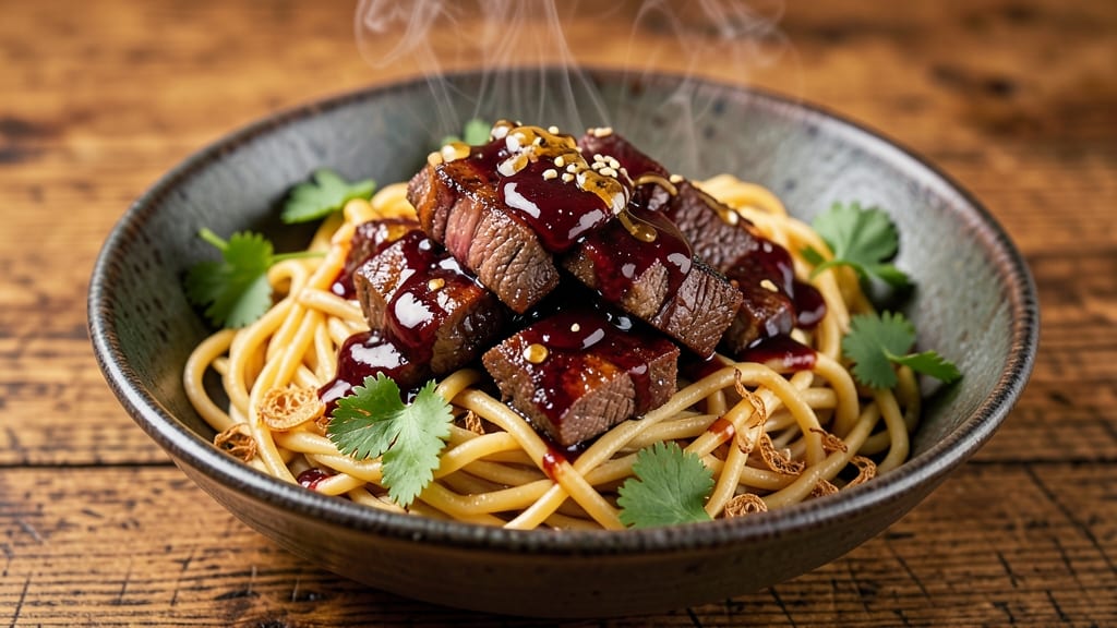 BBQ Beef Noodles Recipe: Smoky-Sweet Wok Crunch With Silky Sauce