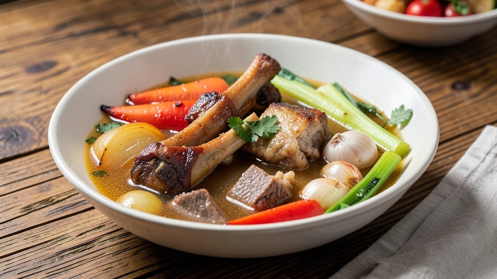 Beef and Chicken Bone Broth Recipe: Deep Umami Flavor in 8 Hours