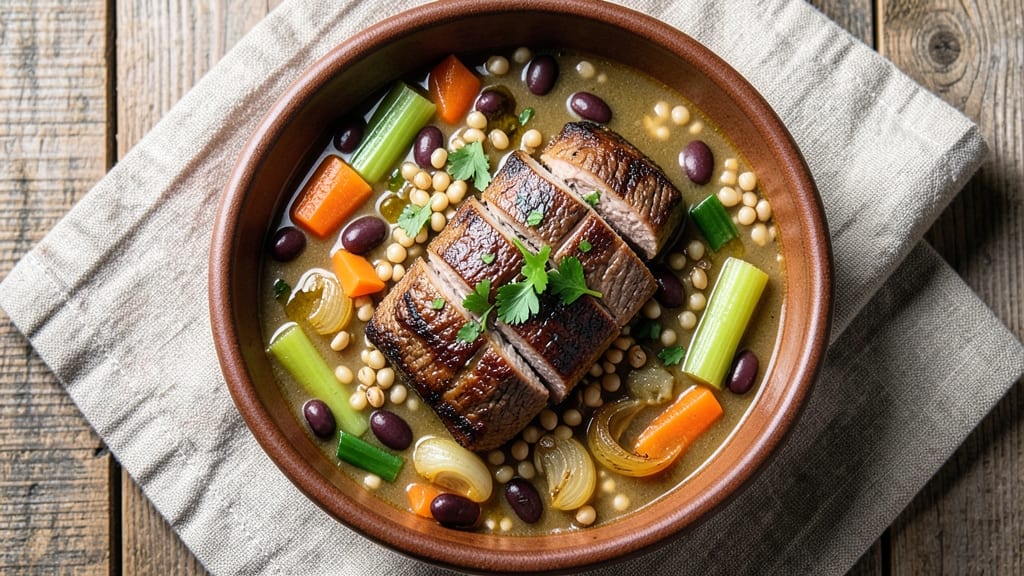 Beef Barley Bean Soup Recipe: Deep Umami Richness From Slow-Simmered Beef