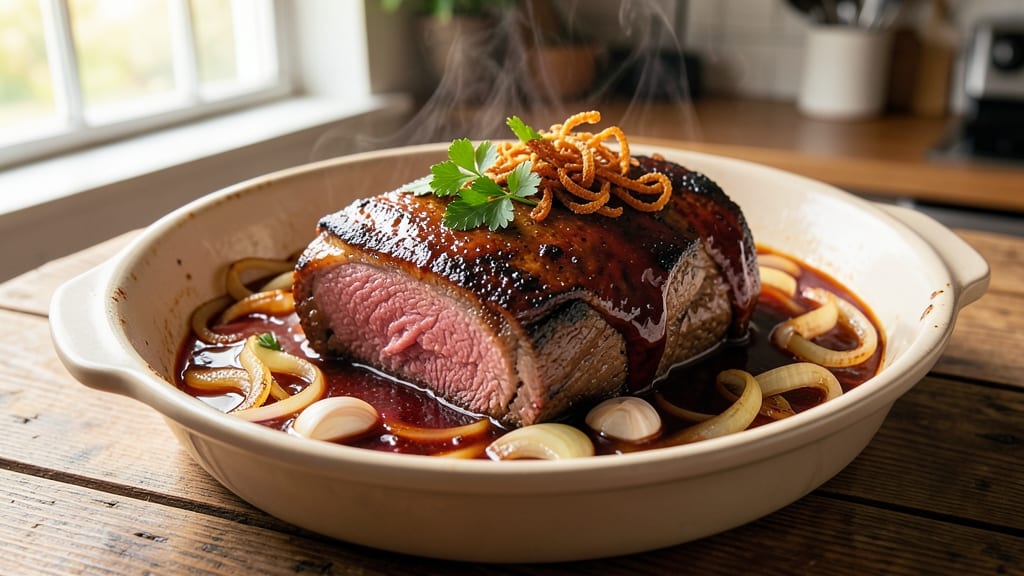 Barbecue Beef Roast Crock Pot Recipe: Smoky Fall-Apart Richness in 6 Hours