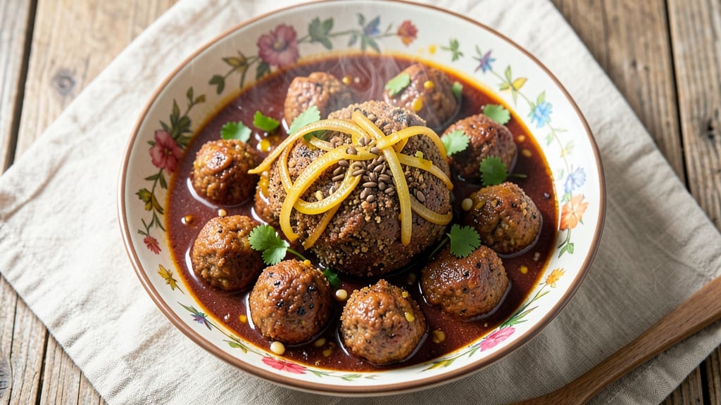Beef Ball Curry Recipe: Spiced Meatballs in Velvety Tomato Gravy