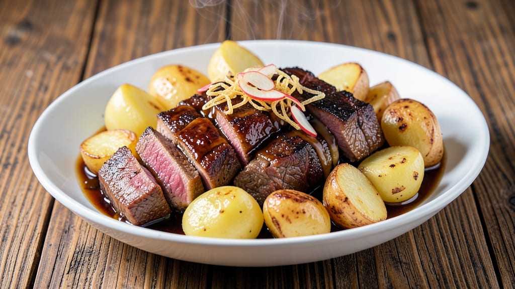 Beef and Potato Chinese Recipe: Soy-Braised Tender Bites With Earthy Ginger