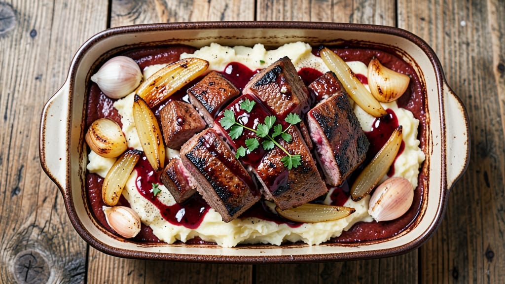 Beef and Red Wine Casserole Recipe: Deep Umami Braise With Caramelized Onions